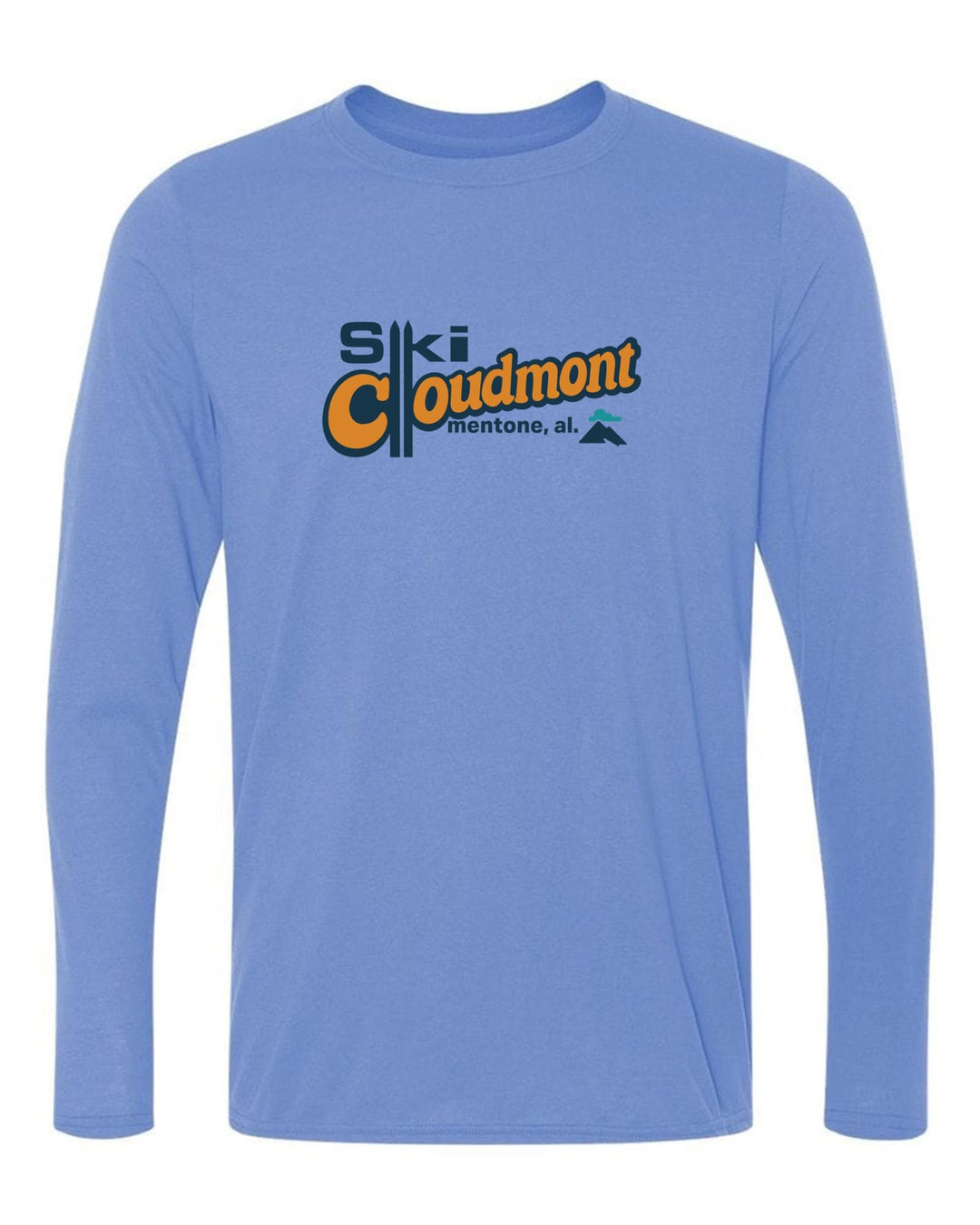 Ski Cloudmont Long-Sleeve T-Shirt Ski Cloudmont Skis Light Blue Youth Small - Third Coast Soccer