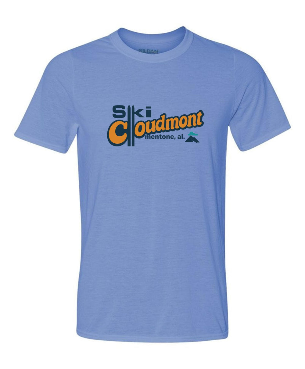 Ski Cloudmont Short-Sleeve T-Shirt Ski Cloudmont Skis Light Blue Youth Small - Third Coast Soccer