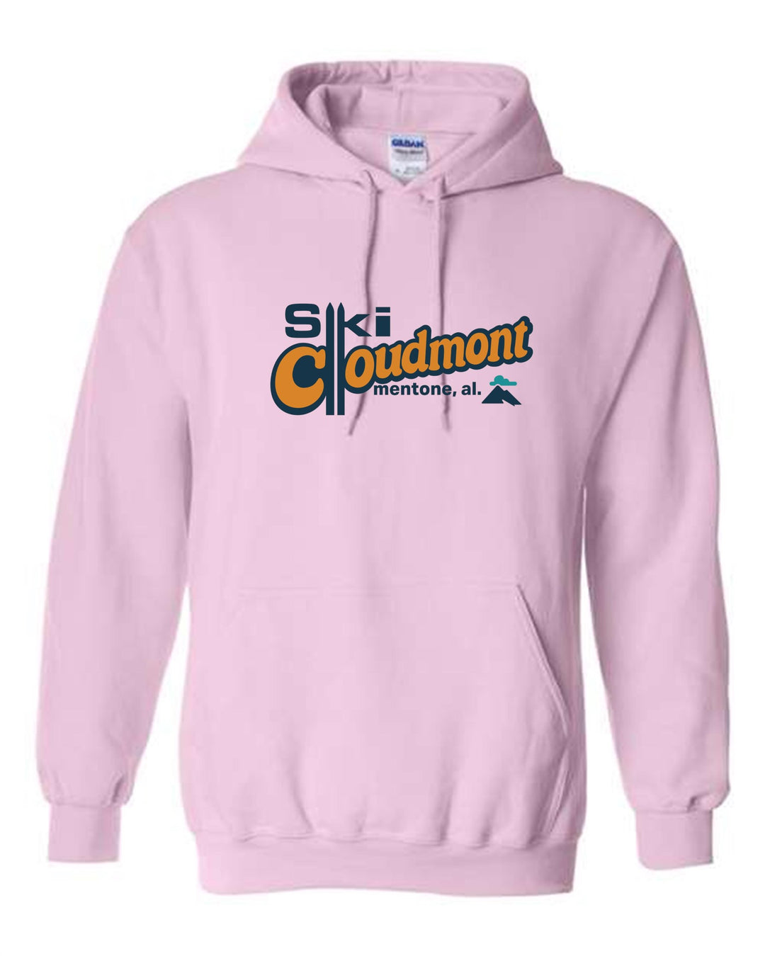Ski Cloudmont Hooded Sweatshirt Ski Cloudmont Skis Light Pink Youth Small - Third Coast Soccer