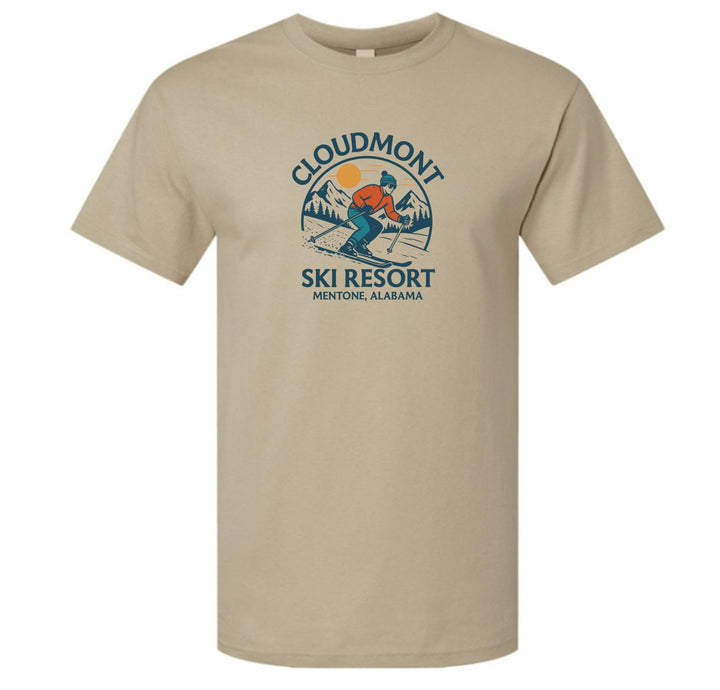 Cloudmont Ski Resort Short-Sleeve T-Shirt Cloudmont Ski Resort Sand Youth Small - Third Coast Soccer