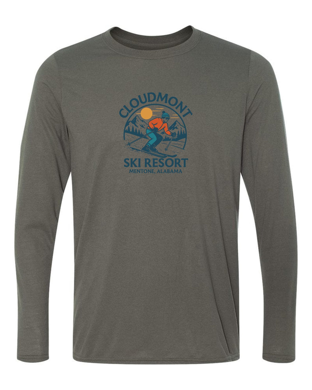 Cloudmont Ski Resort Long-Sleeve T-Shirt Cloudmont Ski Resort Charcoal Youth Small - Third Coast Soccer