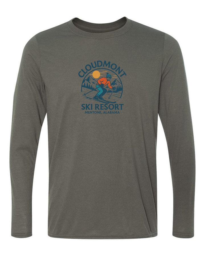 Cloudmont Ski Resort Long-Sleeve T-Shirt Cloudmont Ski Resort Charcoal Youth Small - Third Coast Soccer