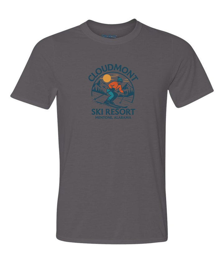 Cloudmont Ski Resort Short-Sleeve T-Shirt Cloudmont Ski Resort Charcoal Youth Small - Third Coast Soccer