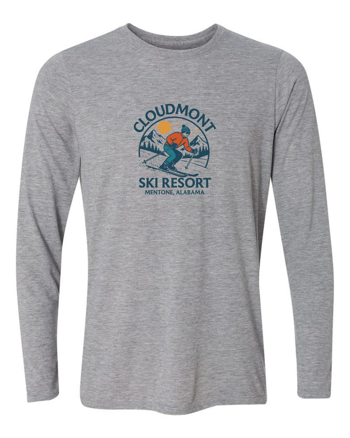 Cloudmont Ski Resort Long-Sleeve T-Shirt Cloudmont Ski Resort Sport Grey Youth Small - Third Coast Soccer
