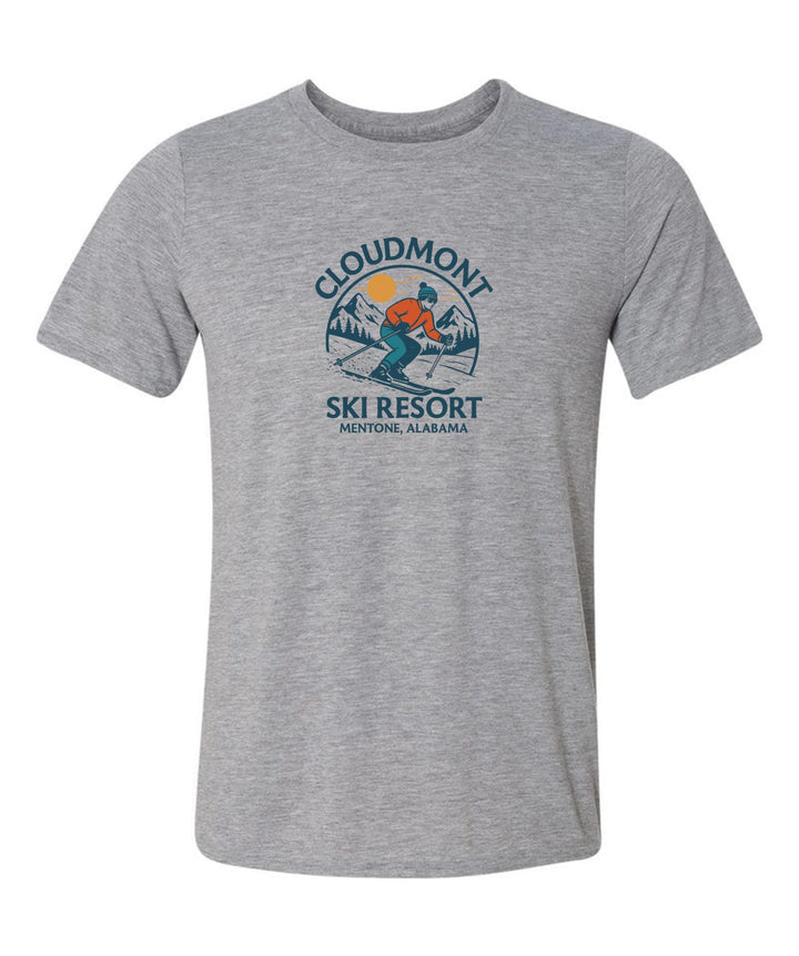 Cloudmont Ski Resort Short-Sleeve T-Shirt Cloudmont Ski Resort Sport Grey Youth Small - Third Coast Soccer