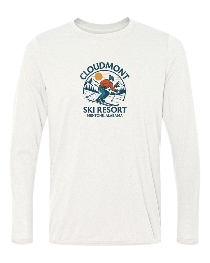Cloudmont Ski Resort Long-Sleeve T-Shirt Cloudmont Ski Resort White Youth Small - Third Coast Soccer
