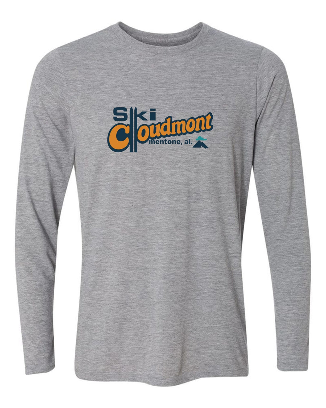 Ski Cloudmont Long-Sleeve T-Shirt Ski Cloudmont Skis Sport Grey Youth Small - Third Coast Soccer