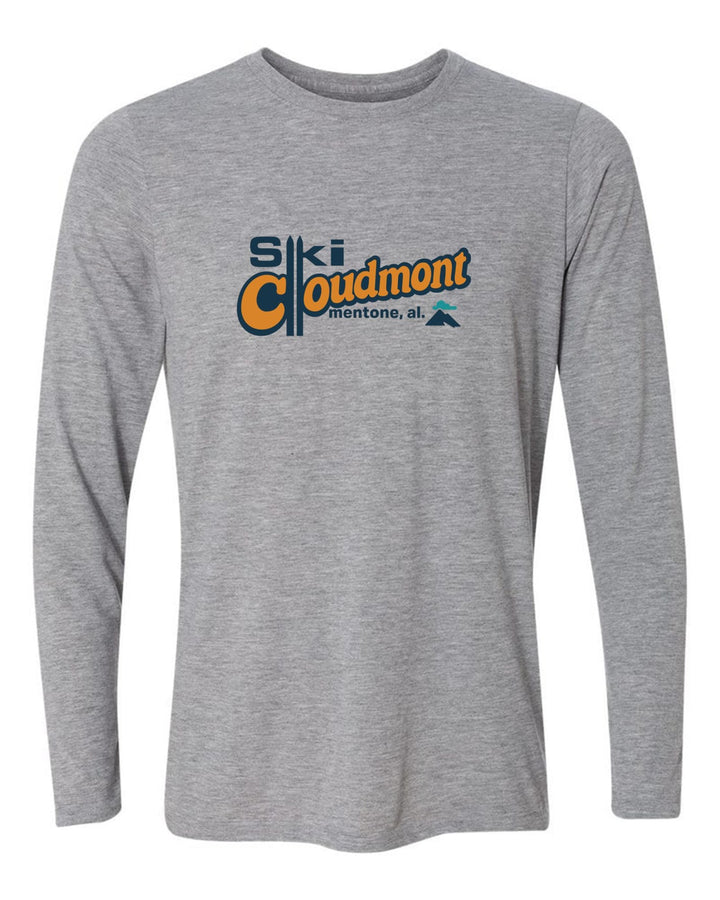 Ski Cloudmont Long-Sleeve T-Shirt Ski Cloudmont Skis Sport Grey Youth Small - Third Coast Soccer