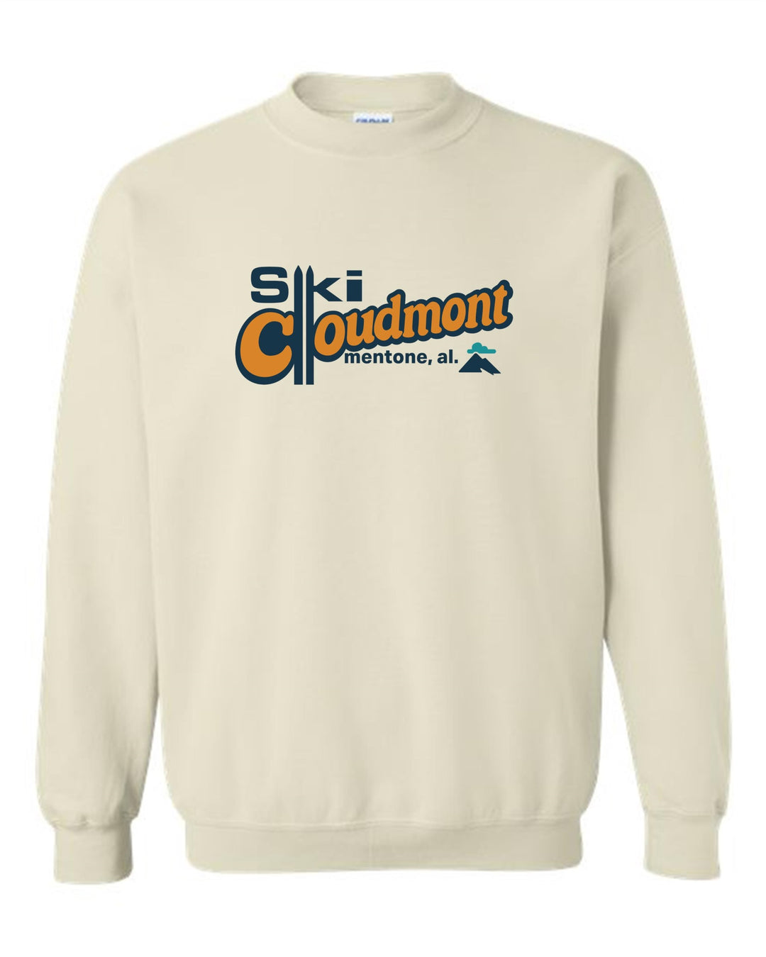 Ski Cloudmont Crewneck Sweatshirt Ski Cloudmont Skis Sand Youth Small - Third Coast Soccer