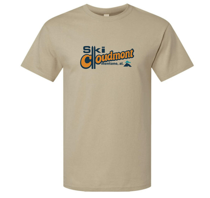 Ski Cloudmont Short-Sleeve T-Shirt Ski Cloudmont Skis Sand Youth Small - Third Coast Soccer