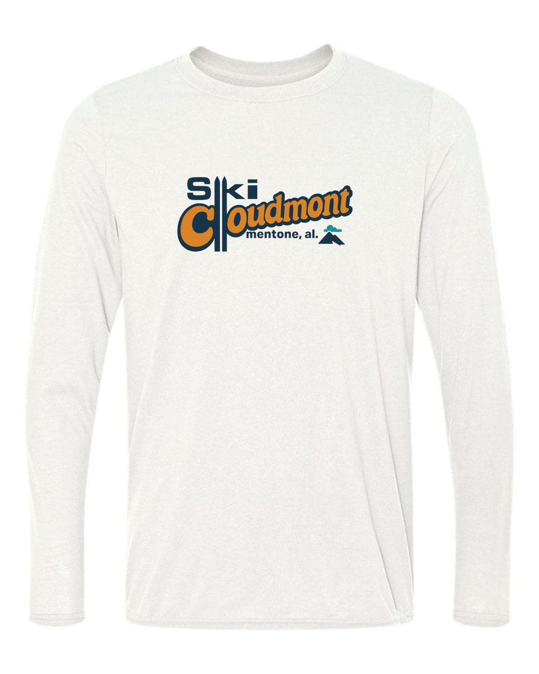 Ski Cloudmont Long-Sleeve T-Shirt Ski Cloudmont Skis White Youth Small - Third Coast Soccer