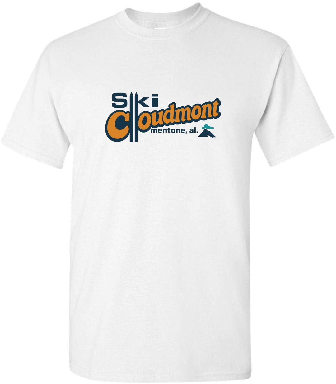 Ski Cloudmont Short-Sleeve T-Shirt Ski Cloudmont Skis White Youth Small - Third Coast Soccer