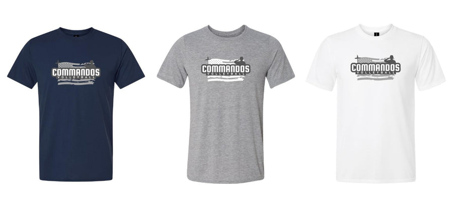 AHSA Commandos Volleyball Short-Sleeve Performance T-Shirt AHSA Girls Volleyball - Third Coast Soccer