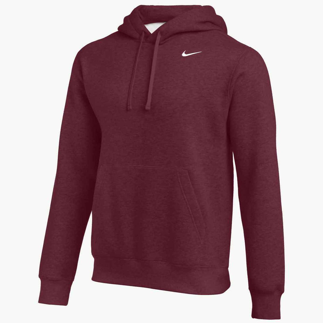 Nike Team Club Fleece Hoodie Training Wear Maroon Mens Small - Third Coast Soccer