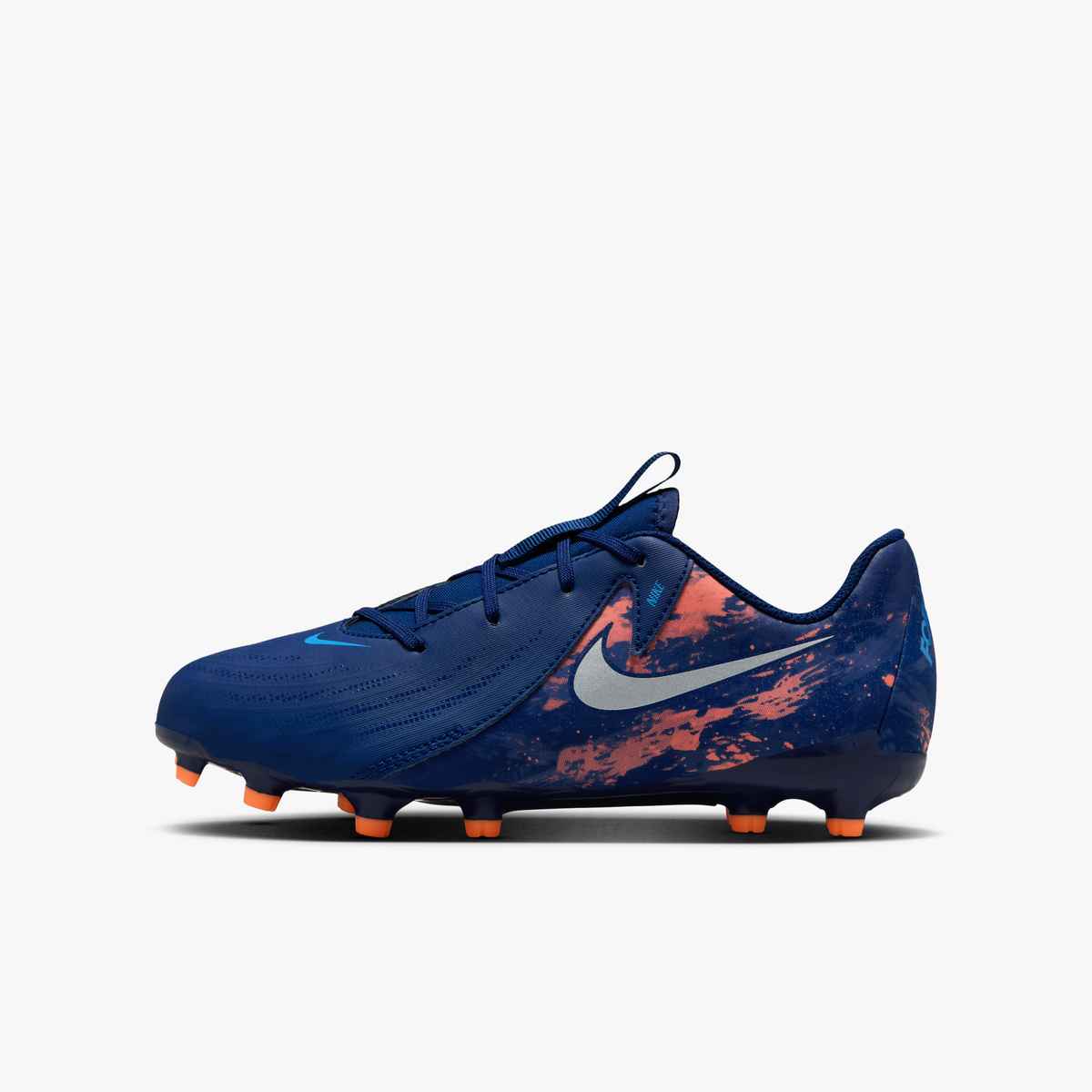 Nike サッカーシューズ オレンジ/ブルー Nike Youth Phantom GX II Academy Erling Haaland FG - Blue Void