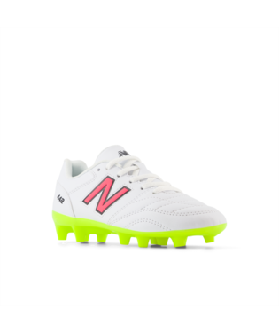 New Balance 442 V2 Academy Junior FG - White/Pink Youth Footwear   - Third Coast Soccer
