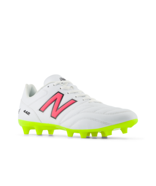 New Balance 442 V2 Academy FG  - White/Pink Mens Footwear   - Third Coast Soccer