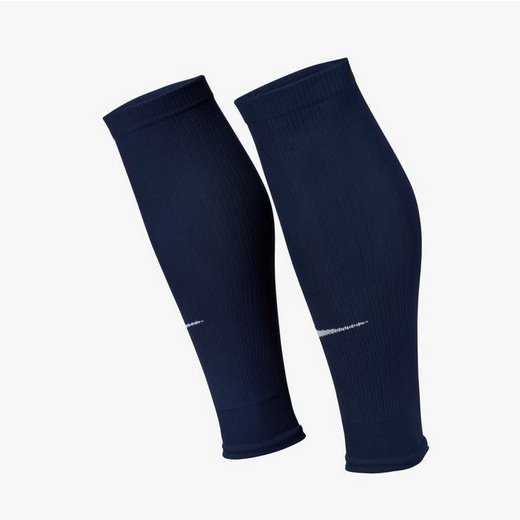 Nike Strike Soccer Sleeve Shinguard Accessories Midnight Navy/White S/M - Third Coast Soccer