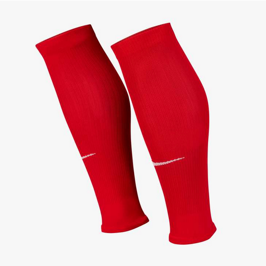 Nike Strike Soccer Sleeve Shinguard Accessories University Red/White S/M - Third Coast Soccer