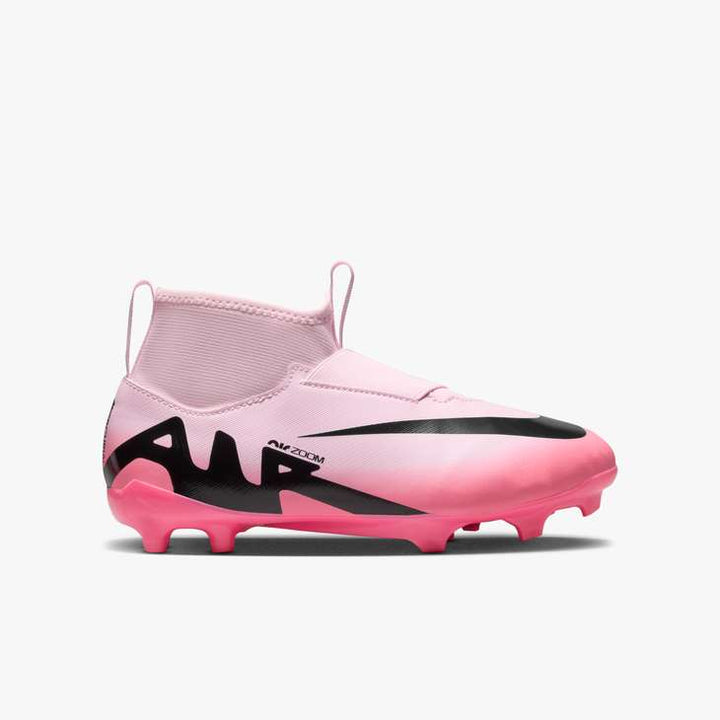 Nike Junior Mercurial Superfly 9 Academy FG - Pink Foam/Black Youth Footwear   - Third Coast Soccer