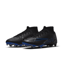 Nike Zoom Mercurial Superfly 9 Academy FG - Black/Chrome/Hyper Royal Mens Footwear Black/Chrome/Hyper Royal Mens 6.5 - Third Coast Soccer