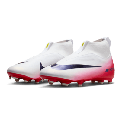 Nike Youth Zoom Superfly 10 Academy LV8 FG/MF - Red/Obsidian Youth Footwear - Third Coast Soccer