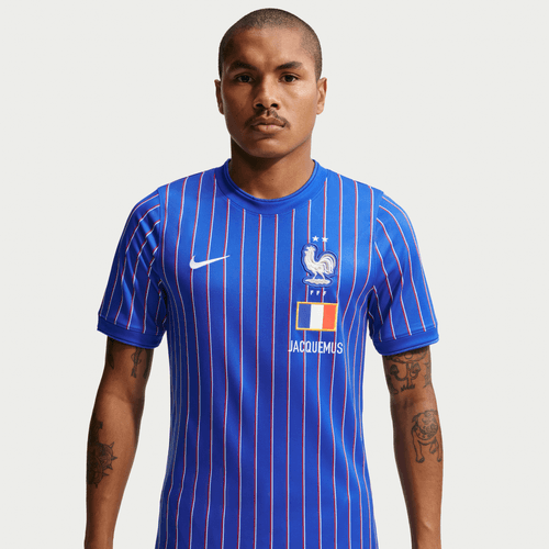 Nike FFF France Academy Pro Pre-Match Top International Replica Game Royal/University Red/White/Black Mens Small - Third Coast Soccer