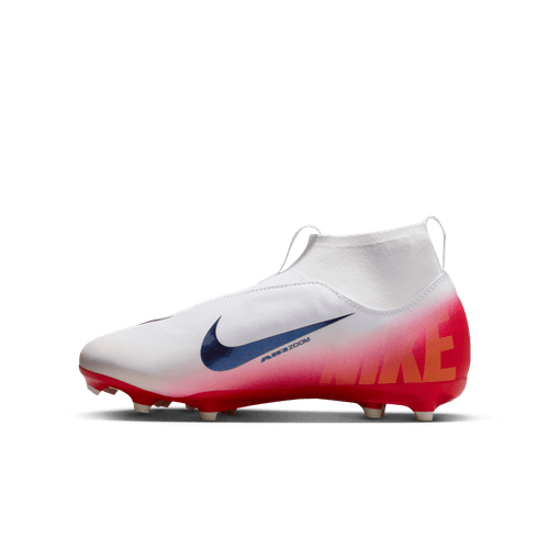 Nike Youth Zoom Superfly 10 Academy LV8 FG/MF - Red/Obsidian Youth Footwear - Third Coast Soccer