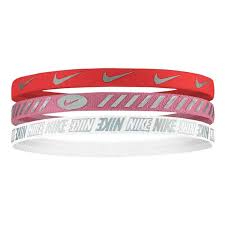 Nike Women's Headbands 3.0 (3 Pack) - Metallic Red/Metallic Silver Player Accessories   - Third Coast Soccer