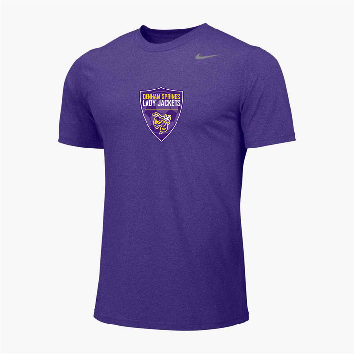 Nike DSHS Girls Soccer Legend Tee Denham Springs HS Purple Mens Small - Third Coast Soccer