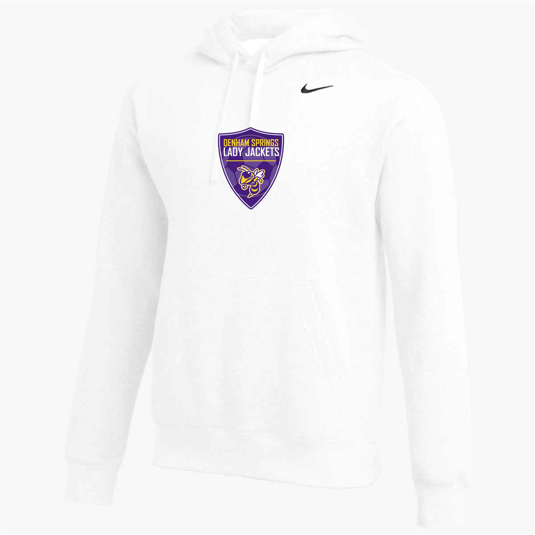 Nike DSHS Girls Soccer Team Club Hoody Denham Springs HS White Mens Small - Third Coast Soccer