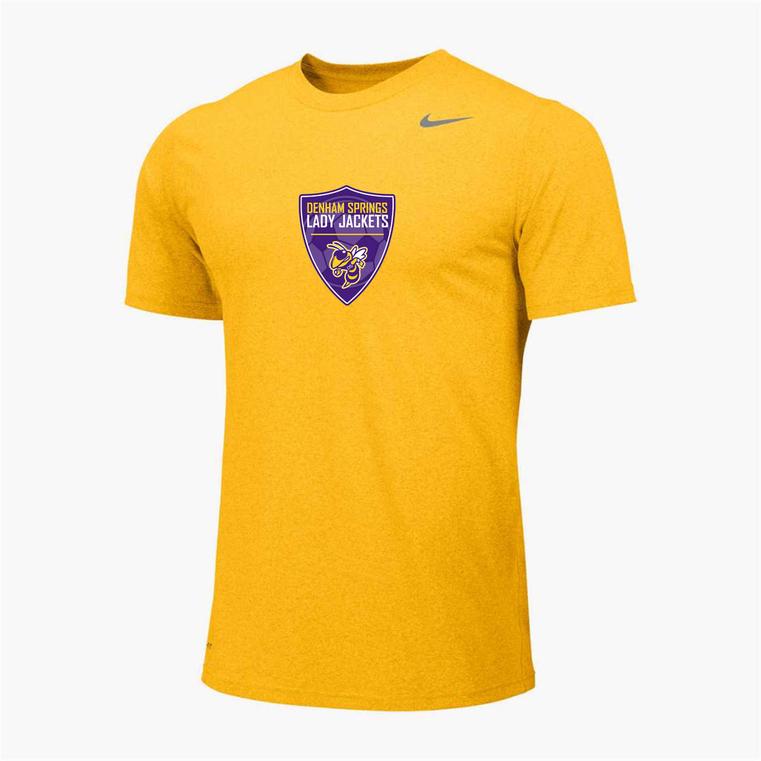 Nike DSHS Girls Soccer Legend Tee Denham Springs HS Sundown Mens Small - Third Coast Soccer