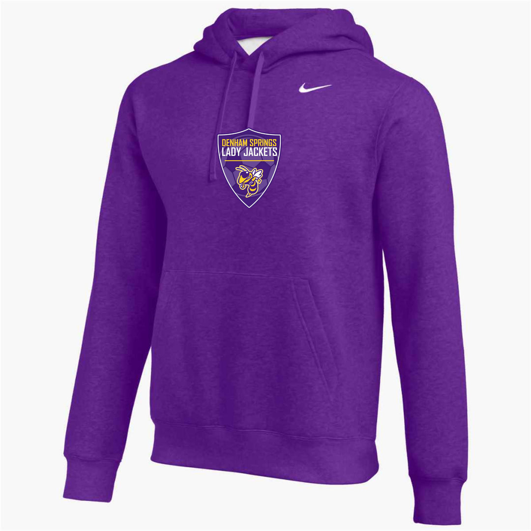 Nike DSHS Girls Soccer Team Club Hoody Denham Springs HS Purple Mens Small - Third Coast Soccer