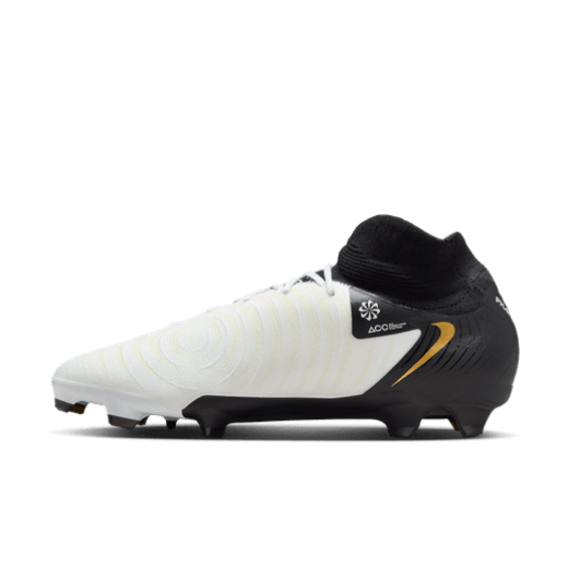 Nike Phantom Luna II Pro FG - White/Black/Gold Mens Footwear   - Third Coast Soccer