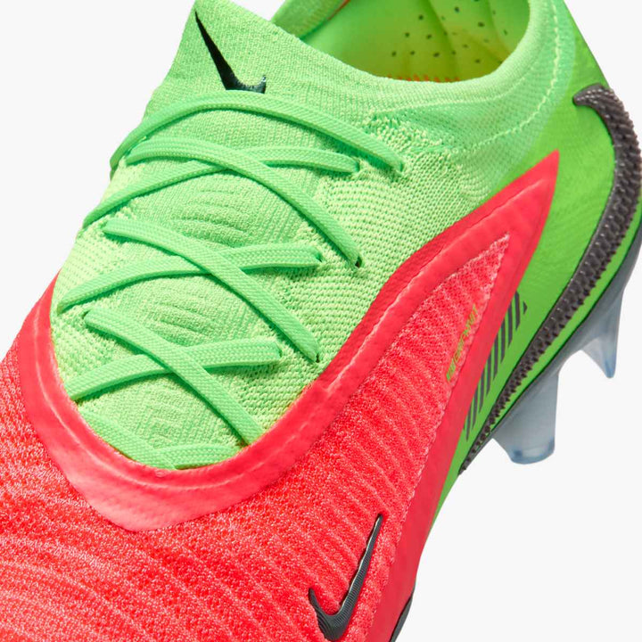 Nike Phantom 6 Low Elite Haaland FG - Hot Punch/Black/Green Men's Footwear - Third Coast Soccer
