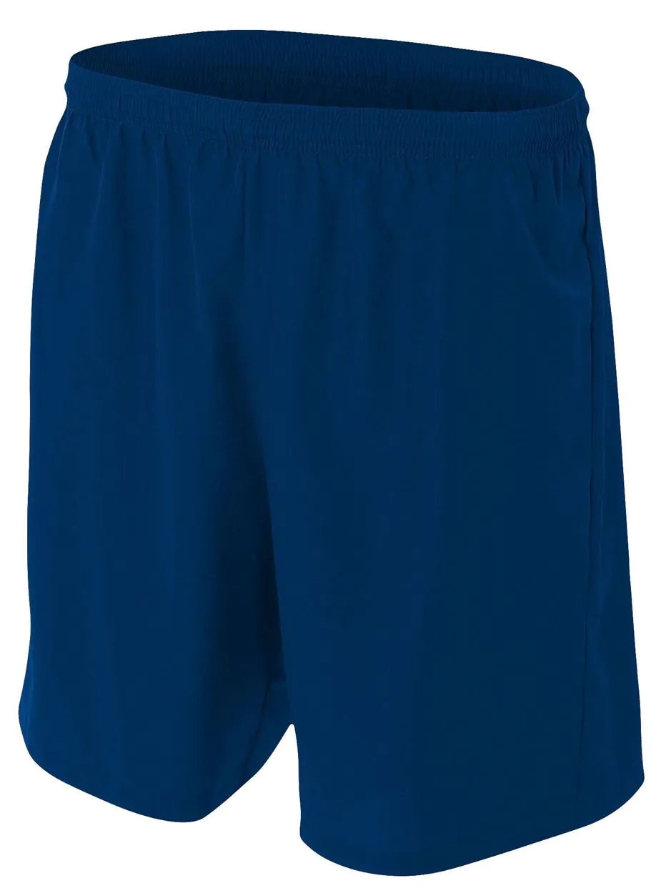 A4 7" Mens Soccer Short Shorts Navy Mens Small - Third Coast Soccer