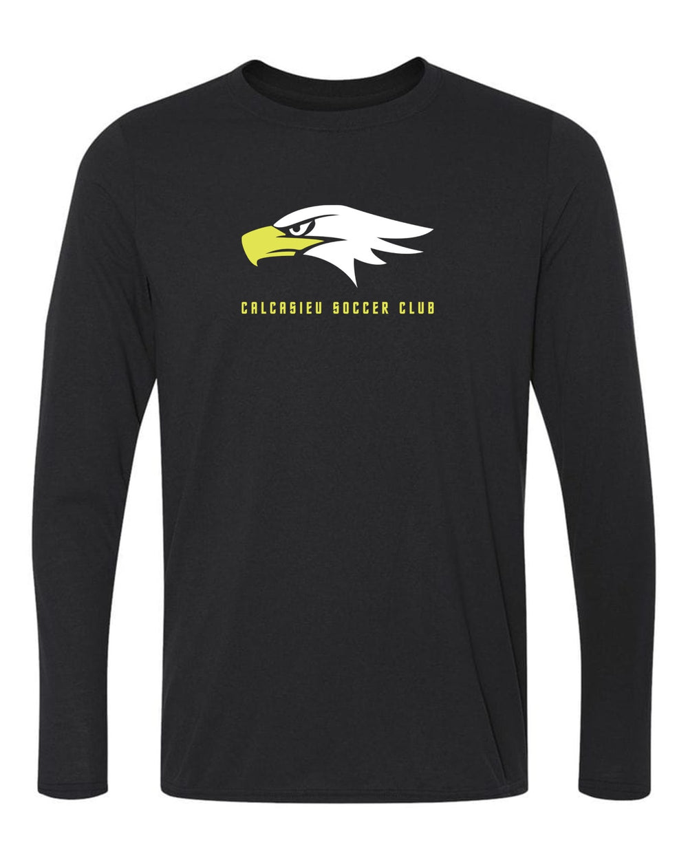 CSC Eagle Logo Long-Sleeve T-Shirt CSC Spiritwear Black Youth Small - Third Coast Soccer