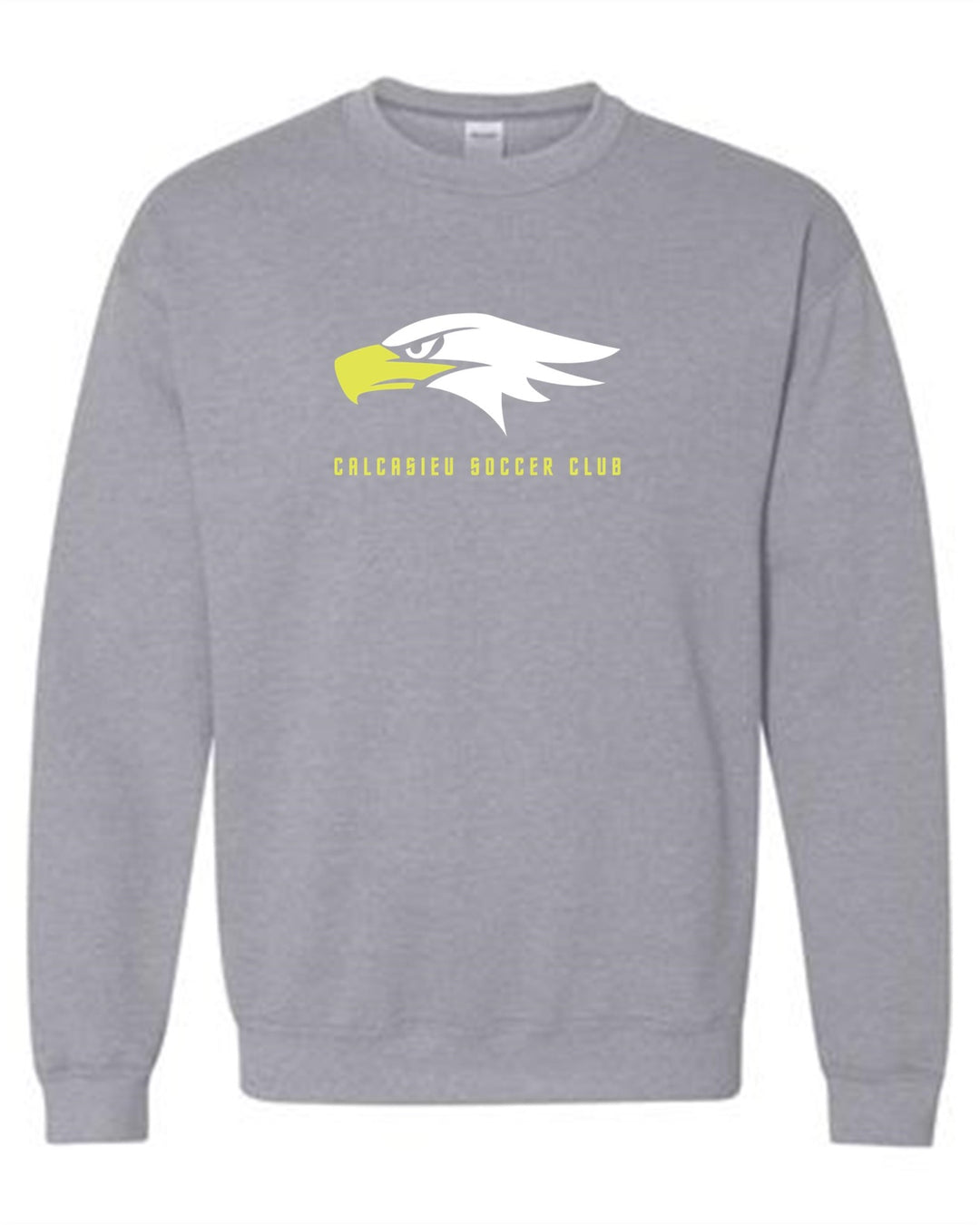 Calcasieu Soccer Club Eagle Logo Crew Neck Sweatshirt CSC Spiritwear Sport Grey Youth Small - Third Coast Soccer