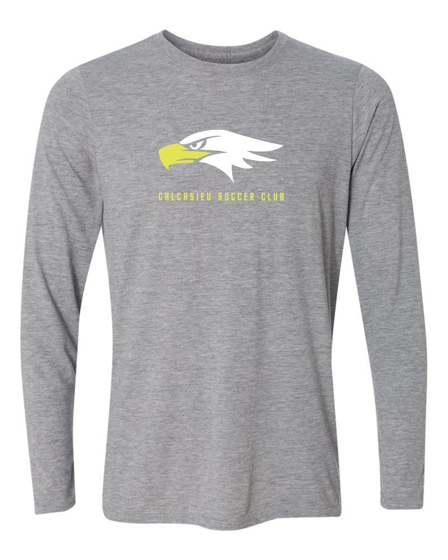 CSC Eagle Logo Long-Sleeve T-Shirt CSC Spiritwear Sport Grey Youth Small - Third Coast Soccer