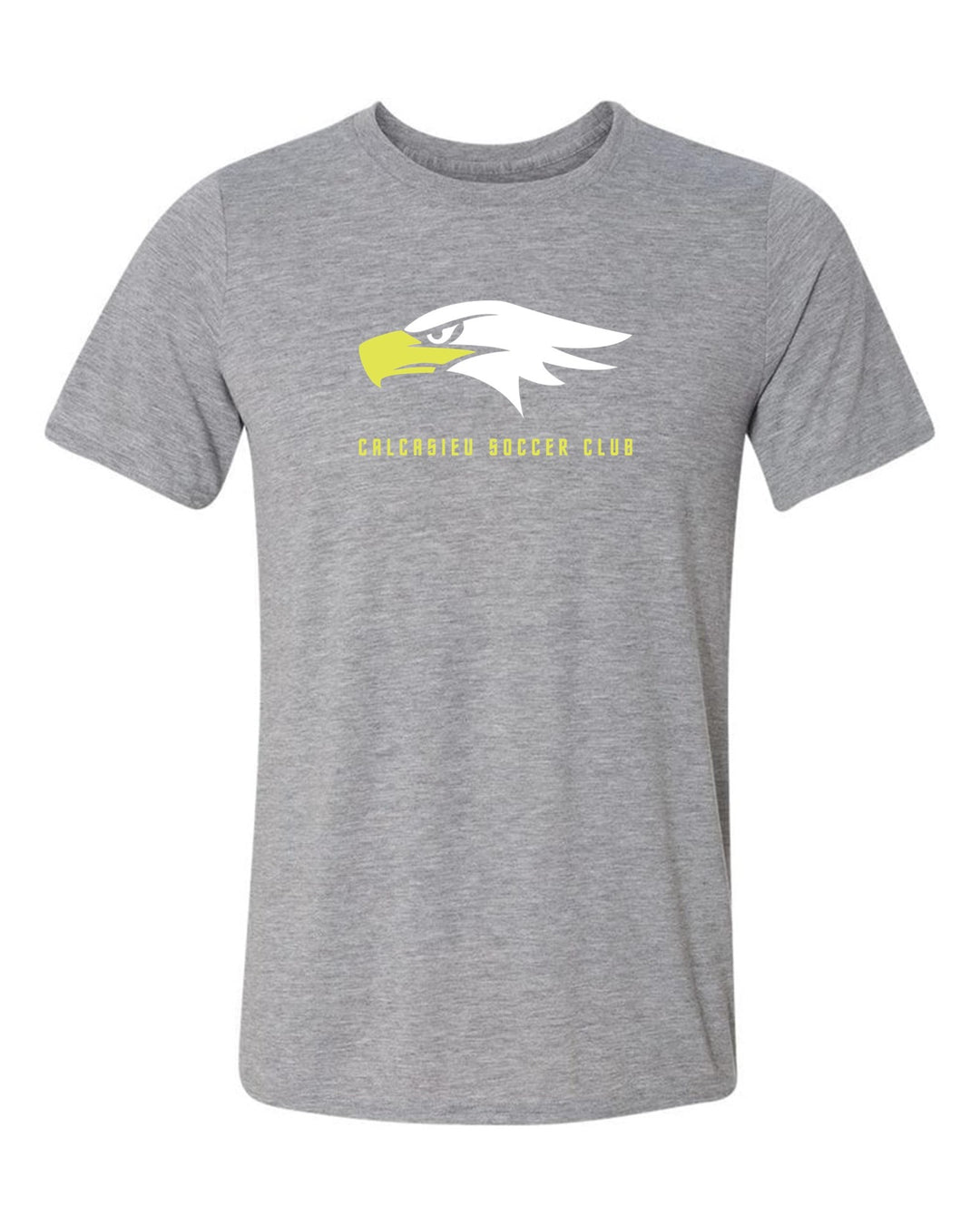 Calcasieu Eagle Head Short-Sleeve T-Shirt CSC Spiritwear Sport Grey Mens Small - Third Coast Soccer