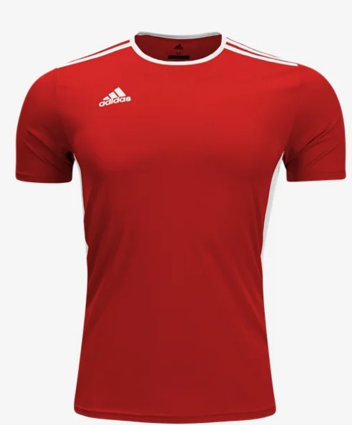 adidas Youth Entrada 18 Jersey - Red/White Jerseys   - Third Coast Soccer