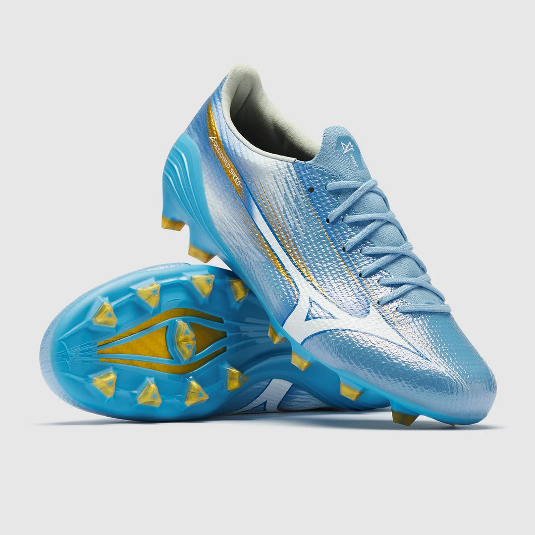 Mizuno Alpha III Made In Japan FG - Celeste/White