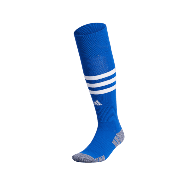 adidas 3-Stripe Hoop Sock - Royal/White Socks   - Third Coast Soccer