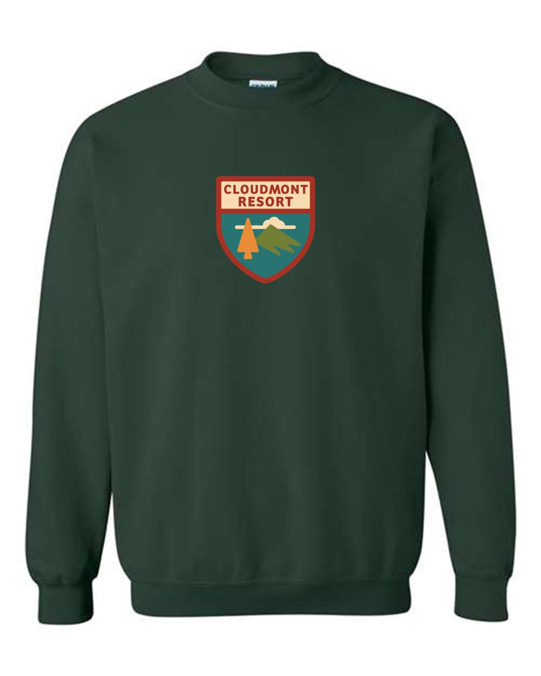 Cloudmont Resort Crewneck Sweatshirt Cloudmont Resort Forrest Youth Small - Third Coast Soccer