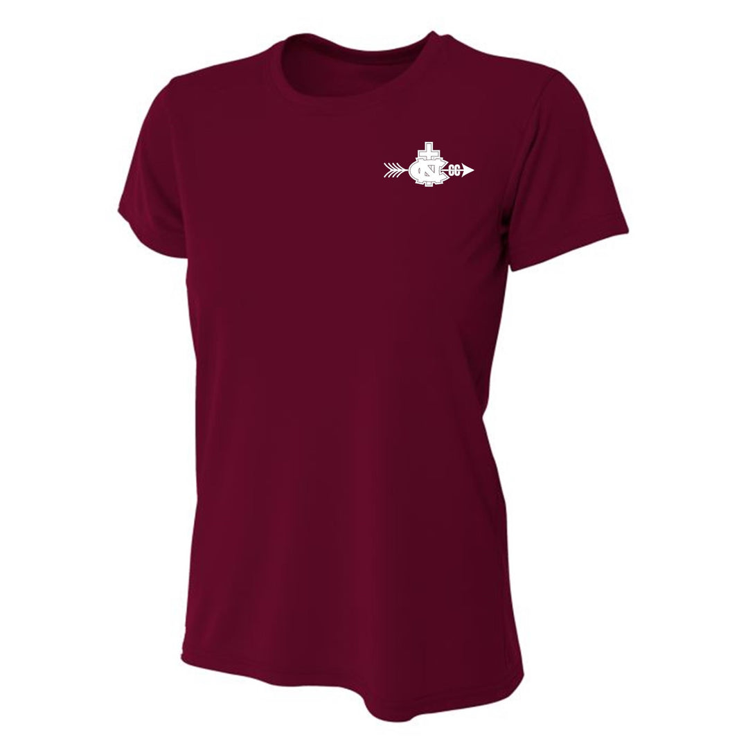 A4 Women's Northlake Cross Country Shirt - Maroon NCS Cross Country   - Third Coast Soccer