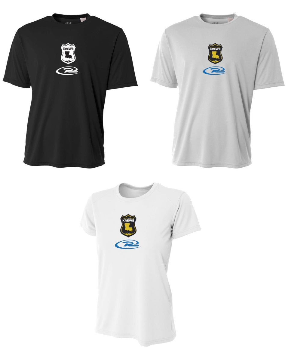 A4 La Krewe-Rush Short-Sleeve Shirt FC - Black, Silver Or White LA KREWE RUSH   - Third Coast Soccer