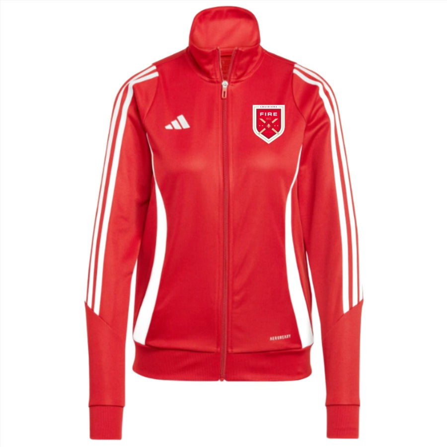 adidas Louisiana Fire Women's Tiro 24 Training Jacket - Red Louisiana Fire 2024-2026   - Third Coast Soccer