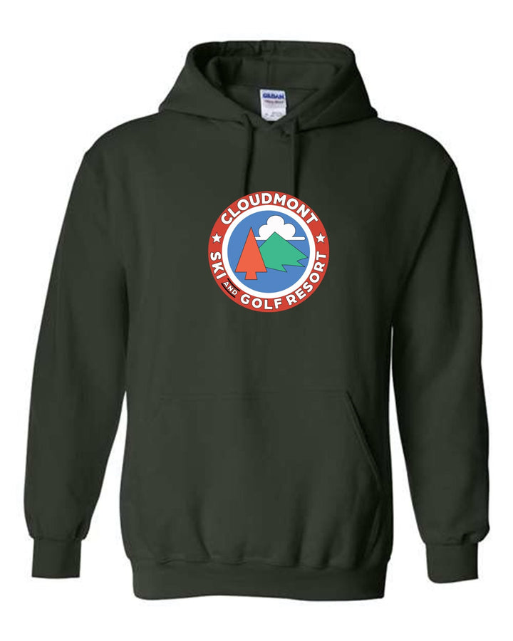 Cloudmont Ski and Golf Resort Hooded Sweatshirt Ski and Golf Resort Forest Youth Small - Third Coast Soccer