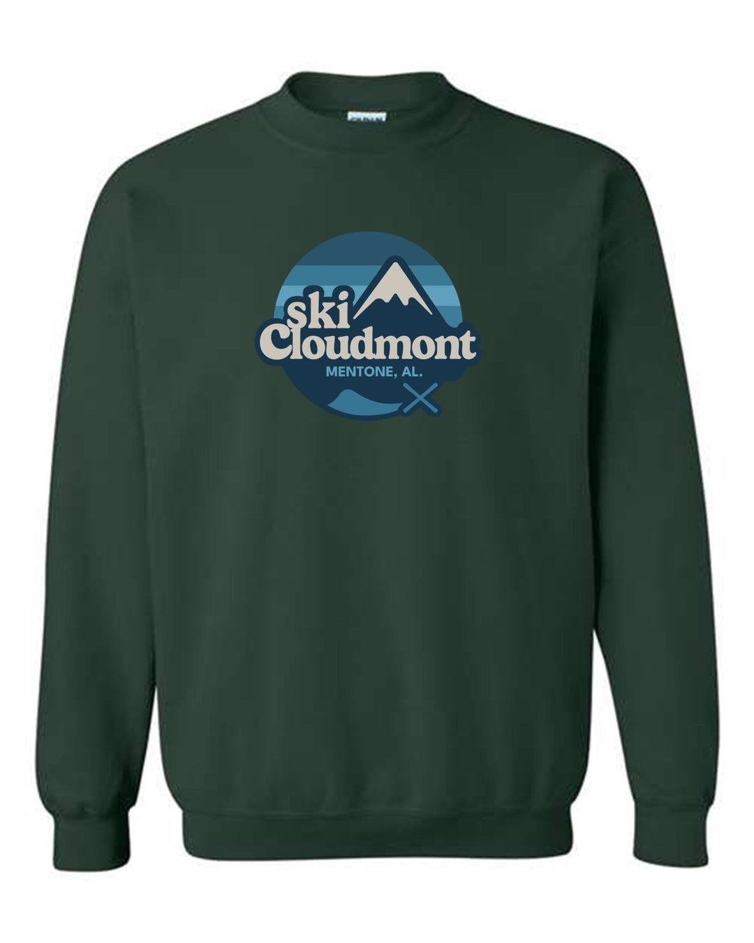 Ski Cloudmont Crewneck Sweatshirt Ski Cloudmont Forrest Youth Small - Third Coast Soccer
