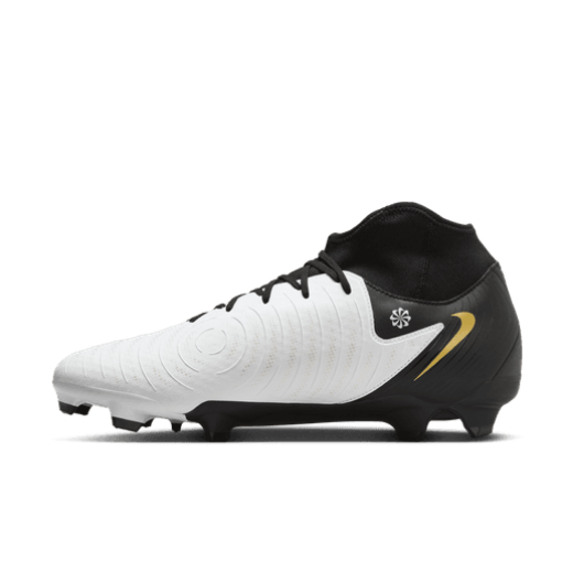 Nike Phantom Luna II Academy FG/MG - White/Black/Metallic Gold Men's Footwear   - Third Coast Soccer